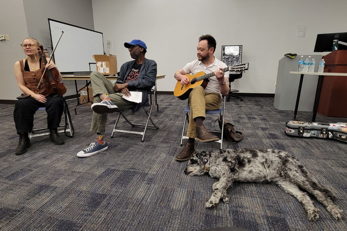 Cornelius Eady and his band, The Cornelius Eady Trio, hosted a two-day poetry reading and book signing on the Ocala Campus. 